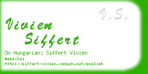 vivien siffert business card
